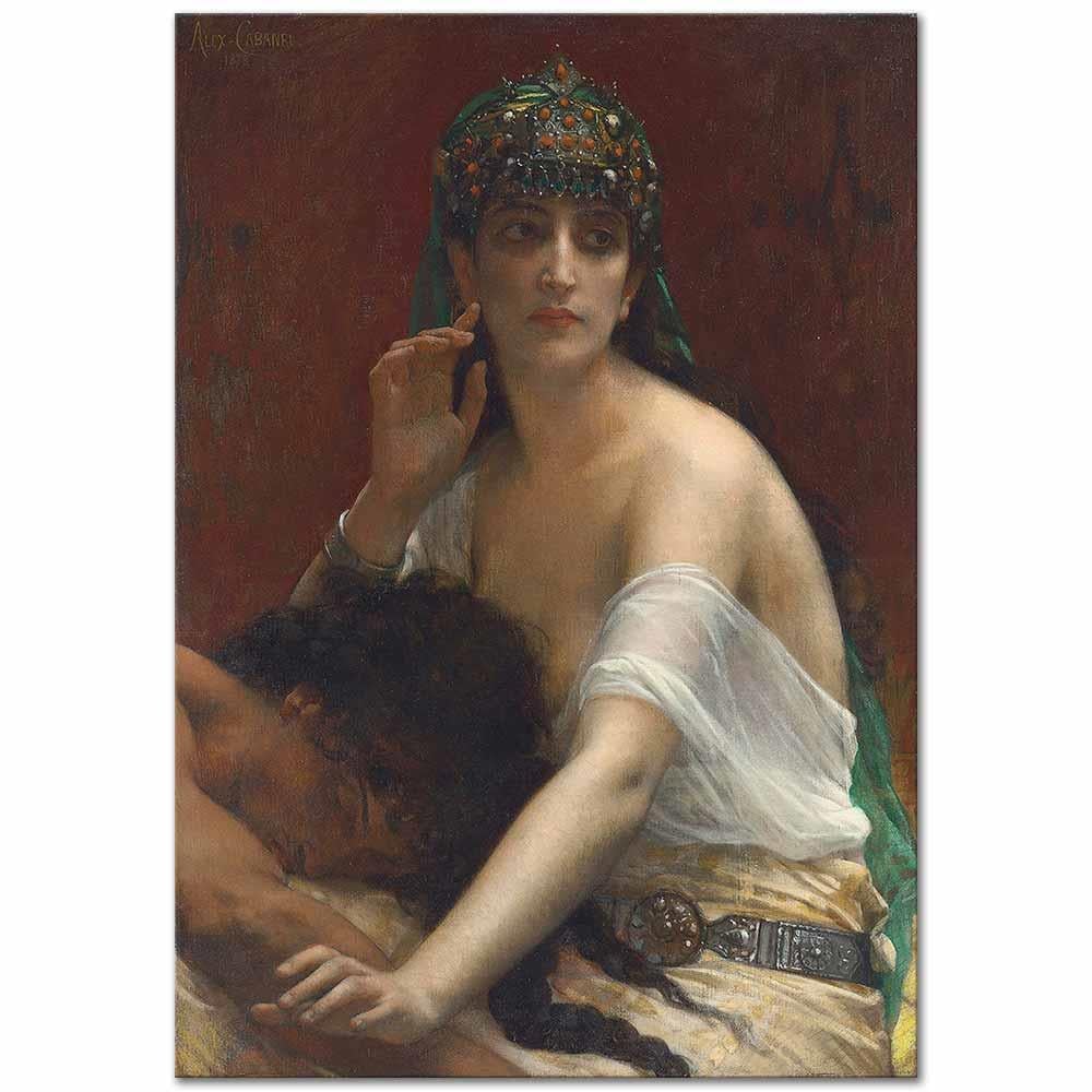 Alexandre Cabanel Samson ve Delilah Kanvas Tablo