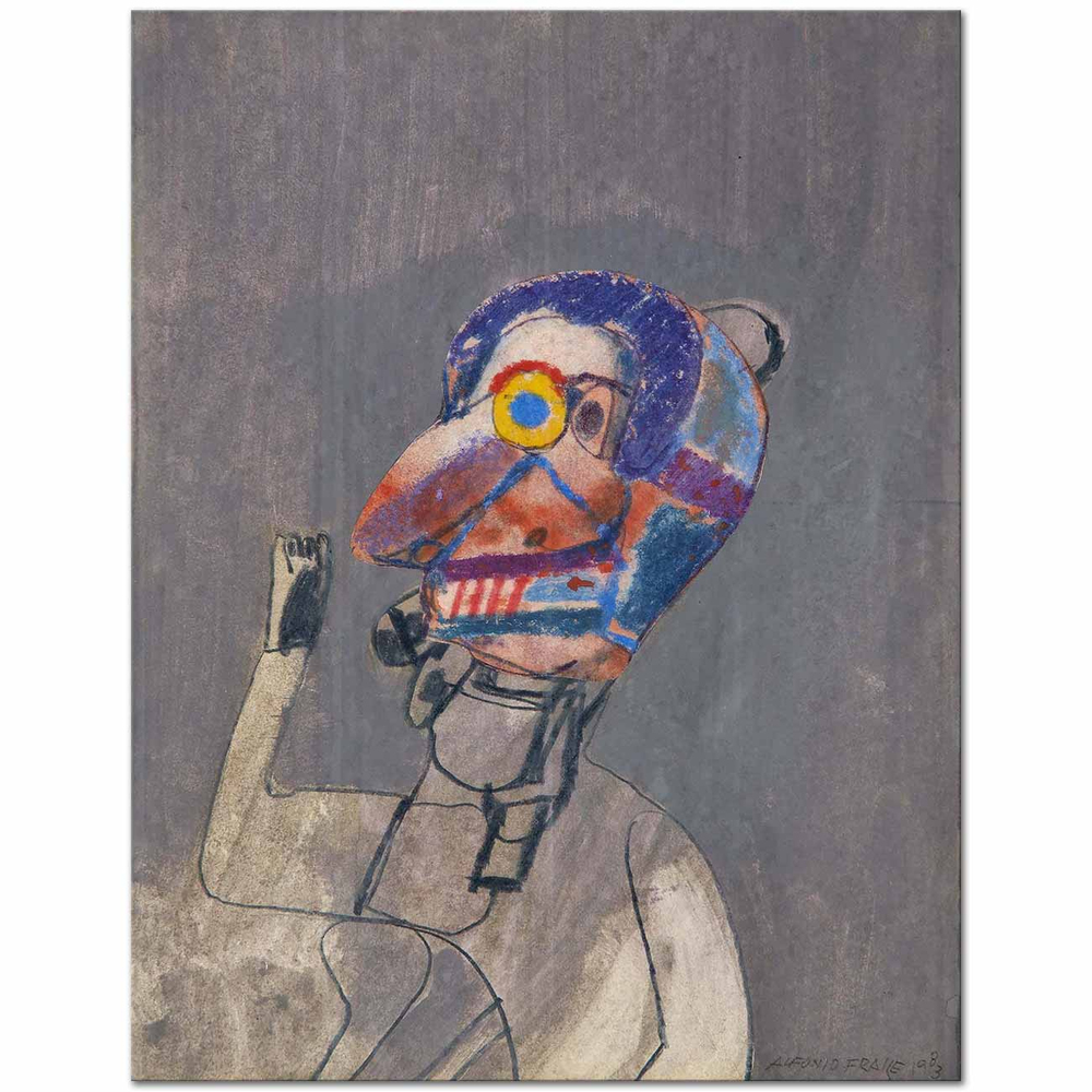 Alfonso Fraile Kolaj No 1 Kanvas Tablo