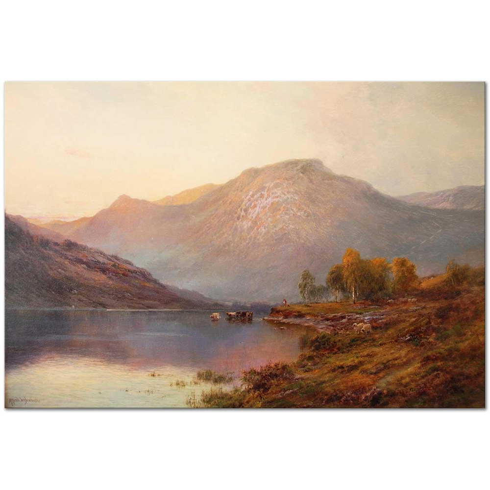 Alfred de Breanski Dağlar Kanvas Tablo