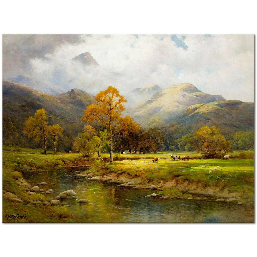 Alfred de Breanski İngiliz Gölü Kanvas Tablo