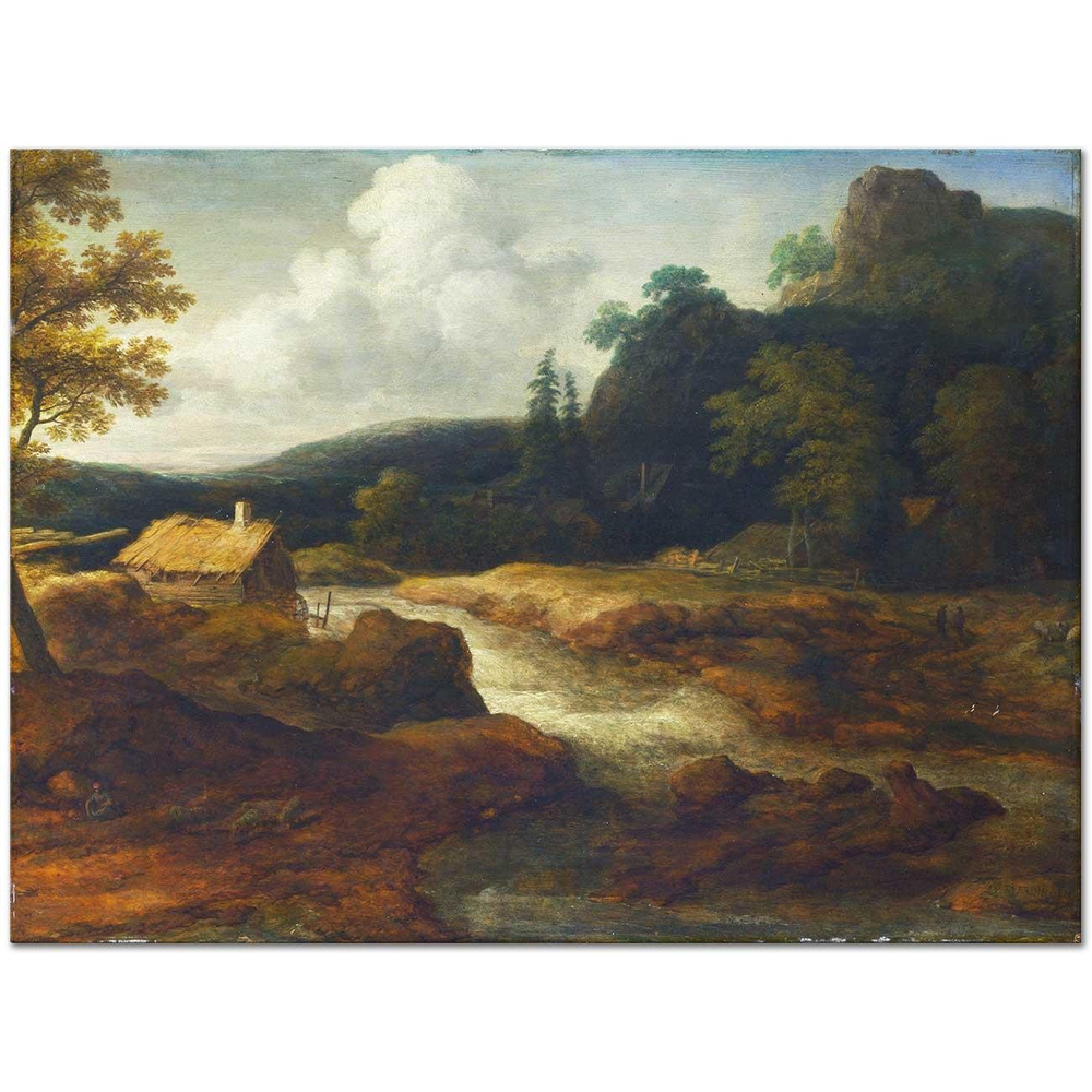 Allaert van Everdingen Norveç Manzarası Kanvas Tablo