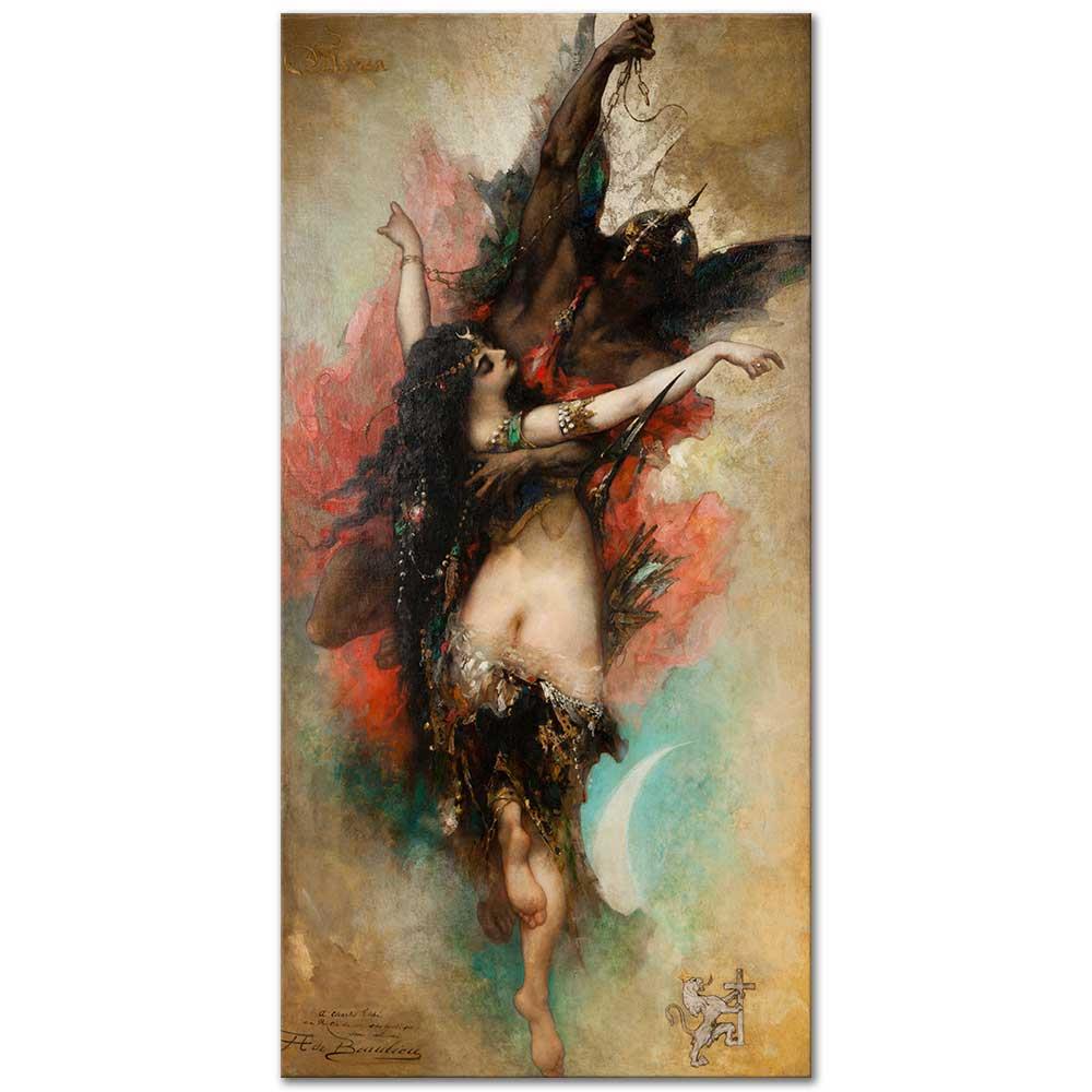 Anatole Henri de Beaulieu Alegori Kanvas Tablo