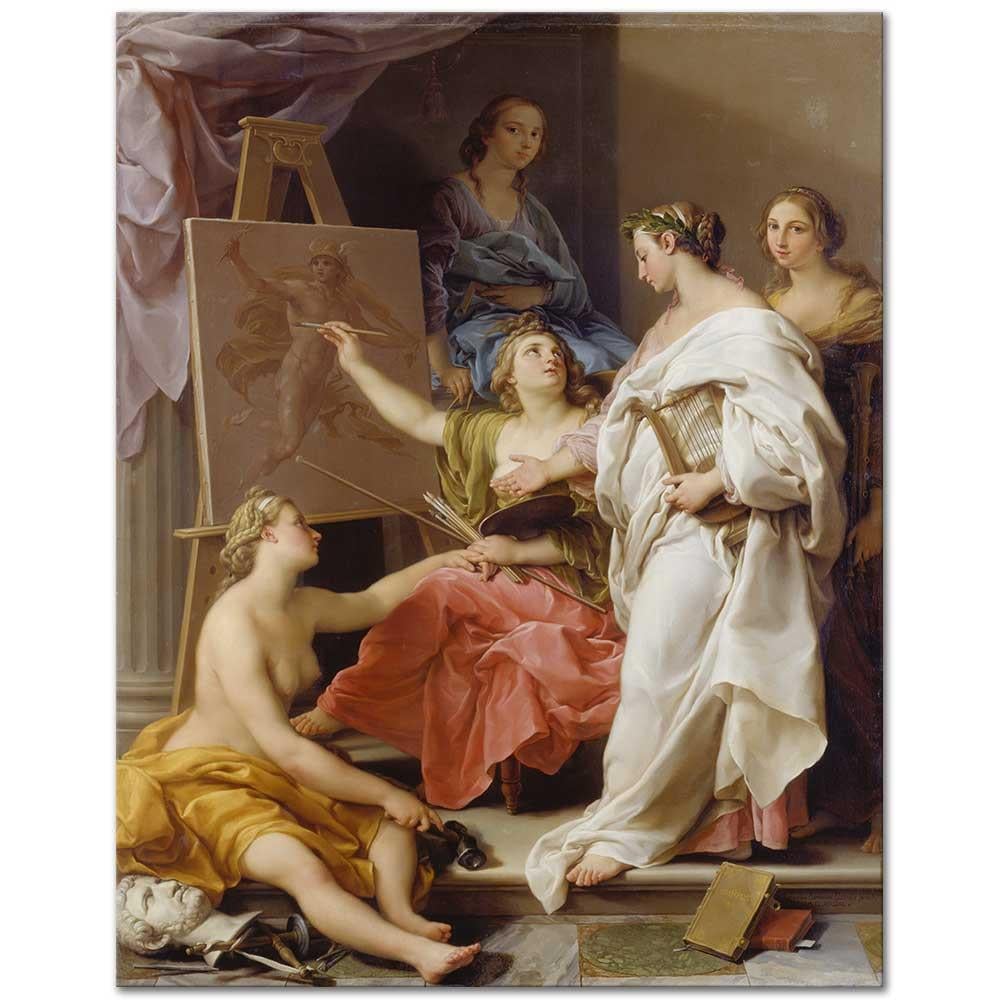Pompeo Batoni Sanatlar Alegorisi Kanvas Tablo