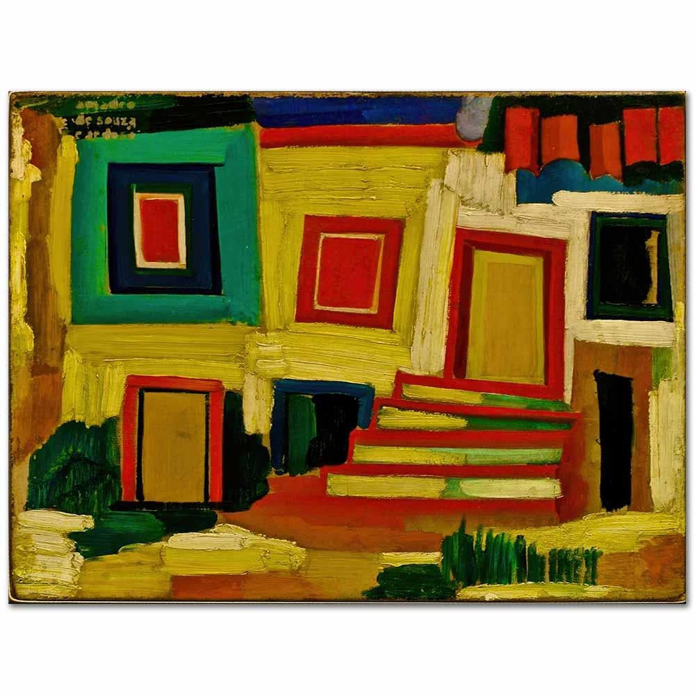 Amadeo de Souza Cardoso Küçük Aydınlık Ev Kanvas Tablo
