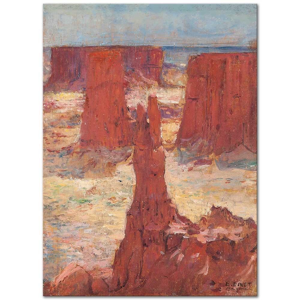 Etienne Dinet Dağlık Bölge Cezayir Kanvas Tablo