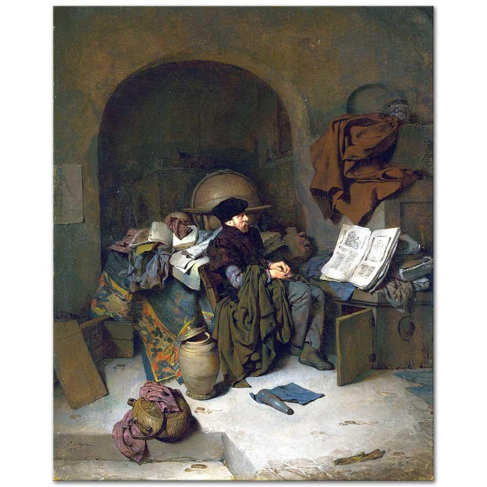 Cornelis Pietersz Bega Astrolog Kanvas Tablo