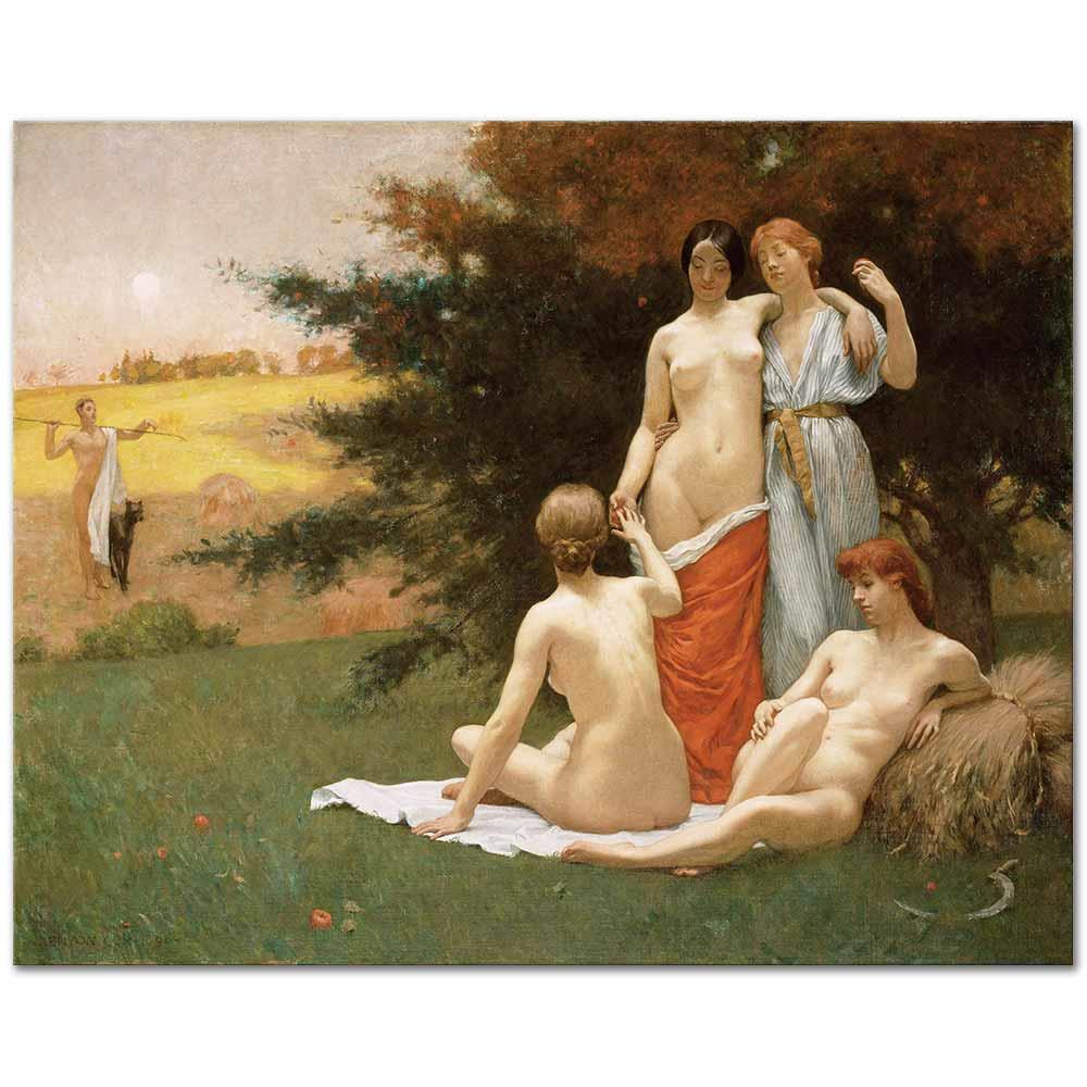 Kenyon Cox Eglog Pastoral Şiir Kanvas Tablo