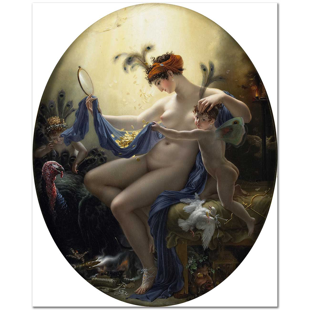 Anne Louis Girodet Matmazel Lange Kanvas Tablo