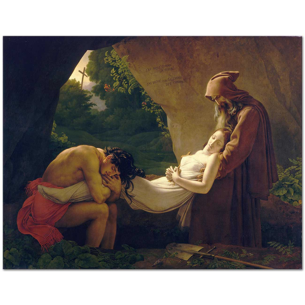 Anne Louis Girodet Atala'nın Cenazesi Kanvas Tablo