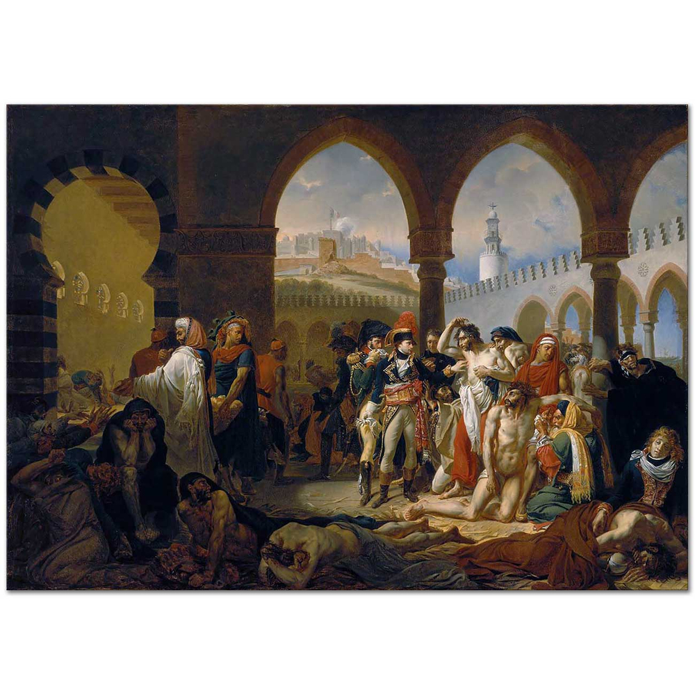 Antoine Jean Gros Bonapart Yafa'da Hastane Ziyaretinde Kanvas Tablo