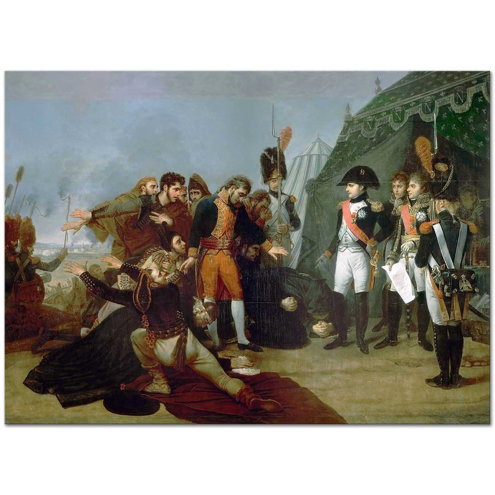 Antoine Jean Gros Madrid Teslim Olurken Kanvas Tablo