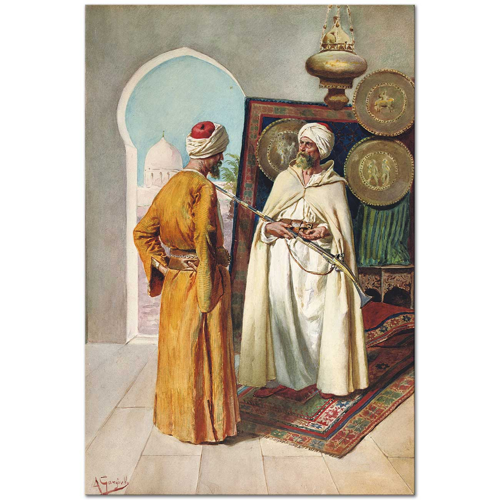 Antonio Gargiullo Sıkı Pazarlık Kanvas Tablo