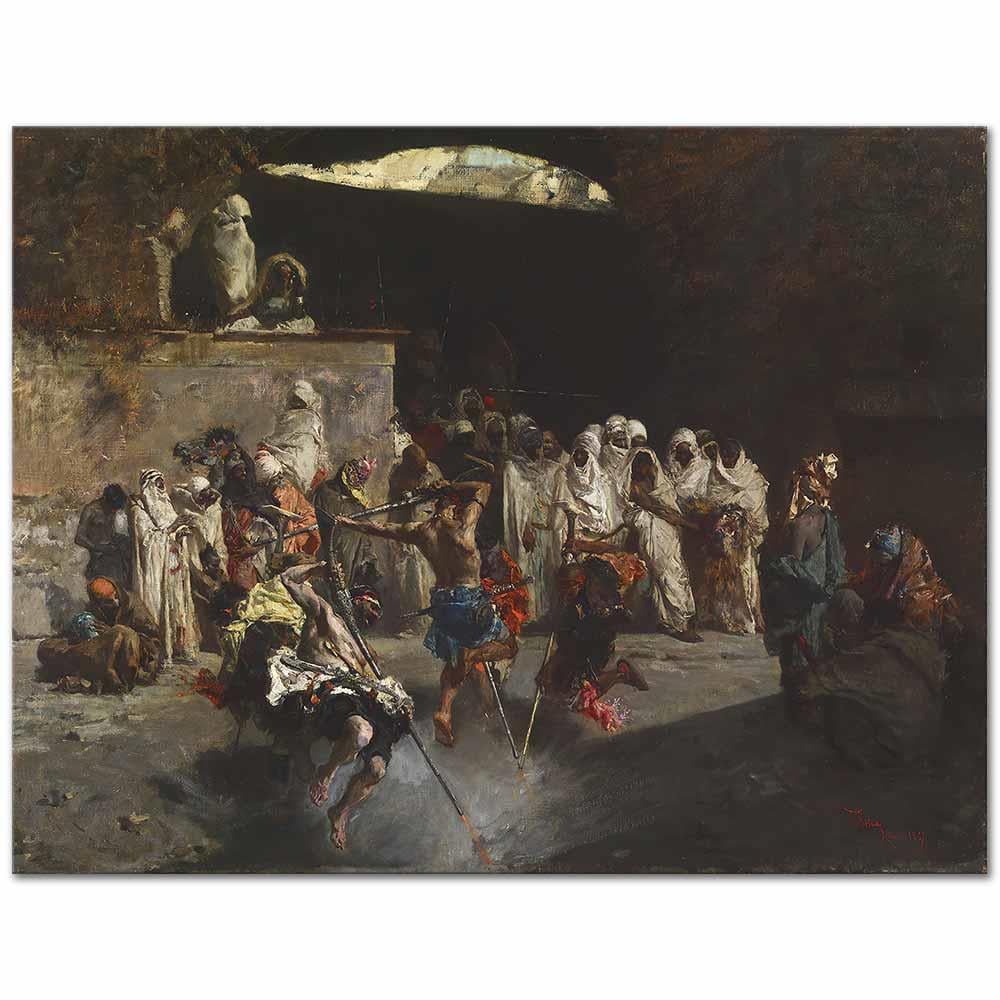 Mariano Fortuny Marsal Arap Fantazisi Kanvas Tablo