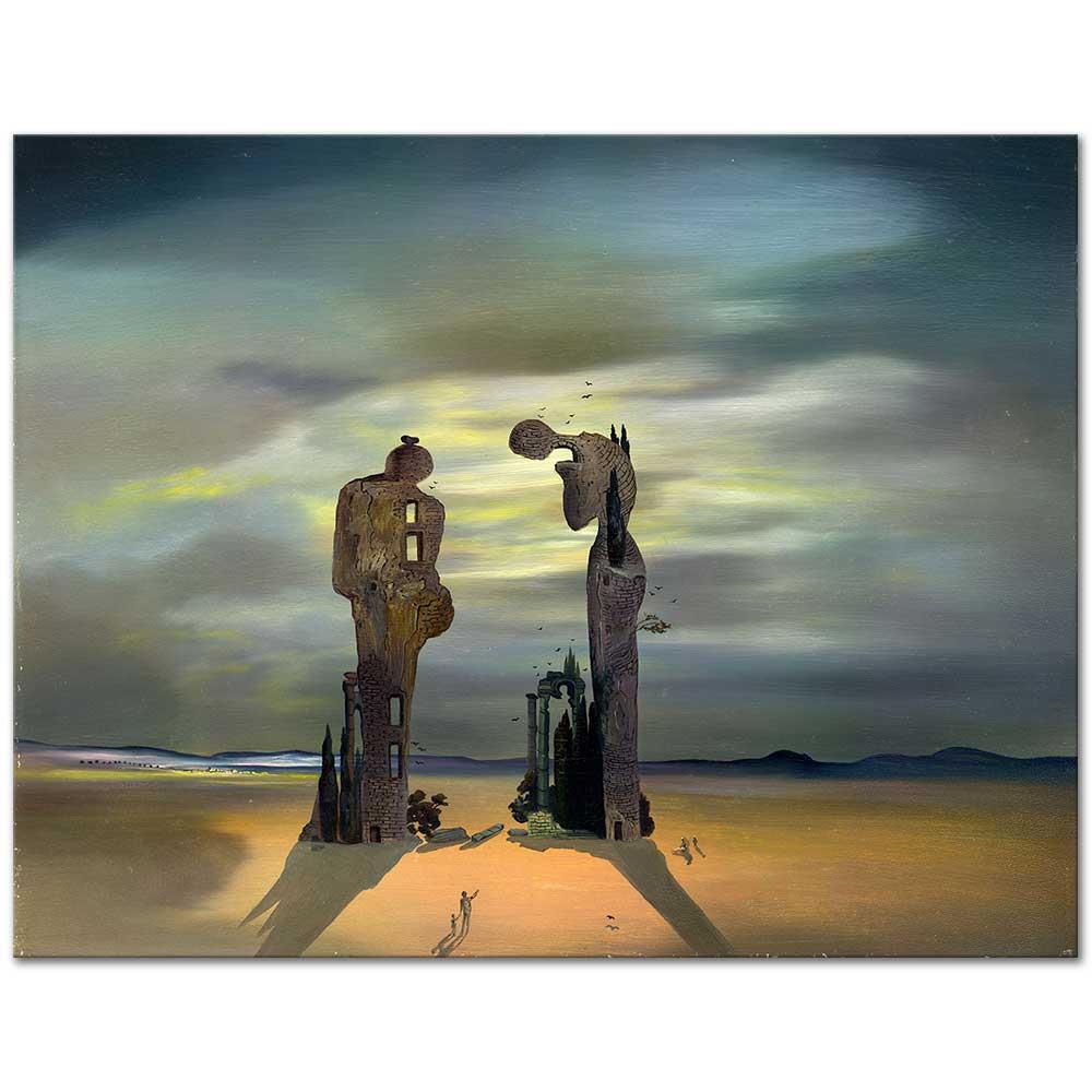 Salvador Dali Millet'in Angelus'unun Arkeolojik Anısı Kanvas Tablo