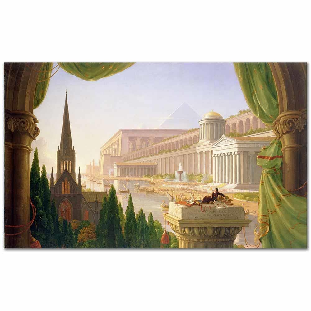 Thomas Cole Mimarın Rüyası Kanvas Tablo