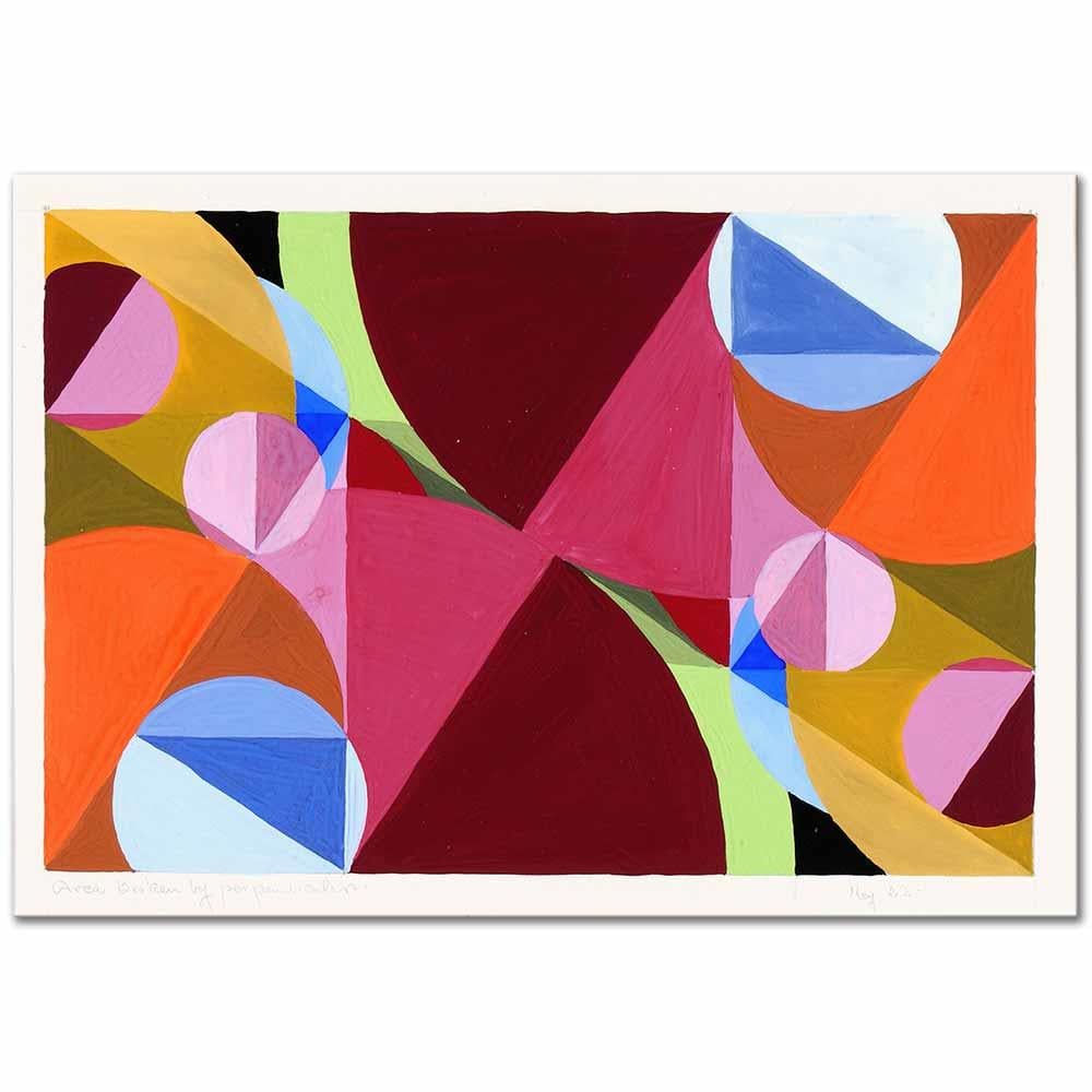 Joseph Schillinger Dikeylerle Bölünmüş Alan Kanvas Tablo