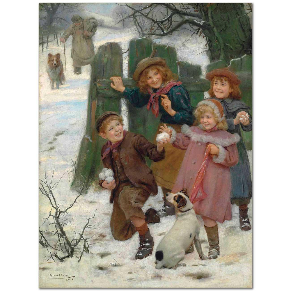 Arthur John Elsley Çaktırmayın Geliyorlar Kanvas Tablo