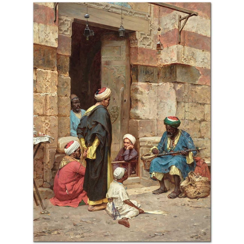 Arthur von Ferraris Çalgı Tamircisi Kanvas Tablo