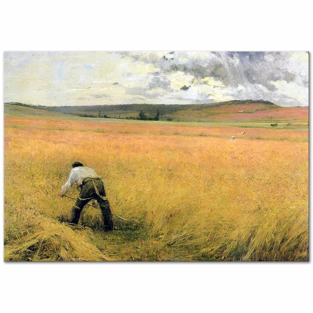 Jules Bastien Lepage Olgunlaşmış Buğdaylar Kanvas Tablo