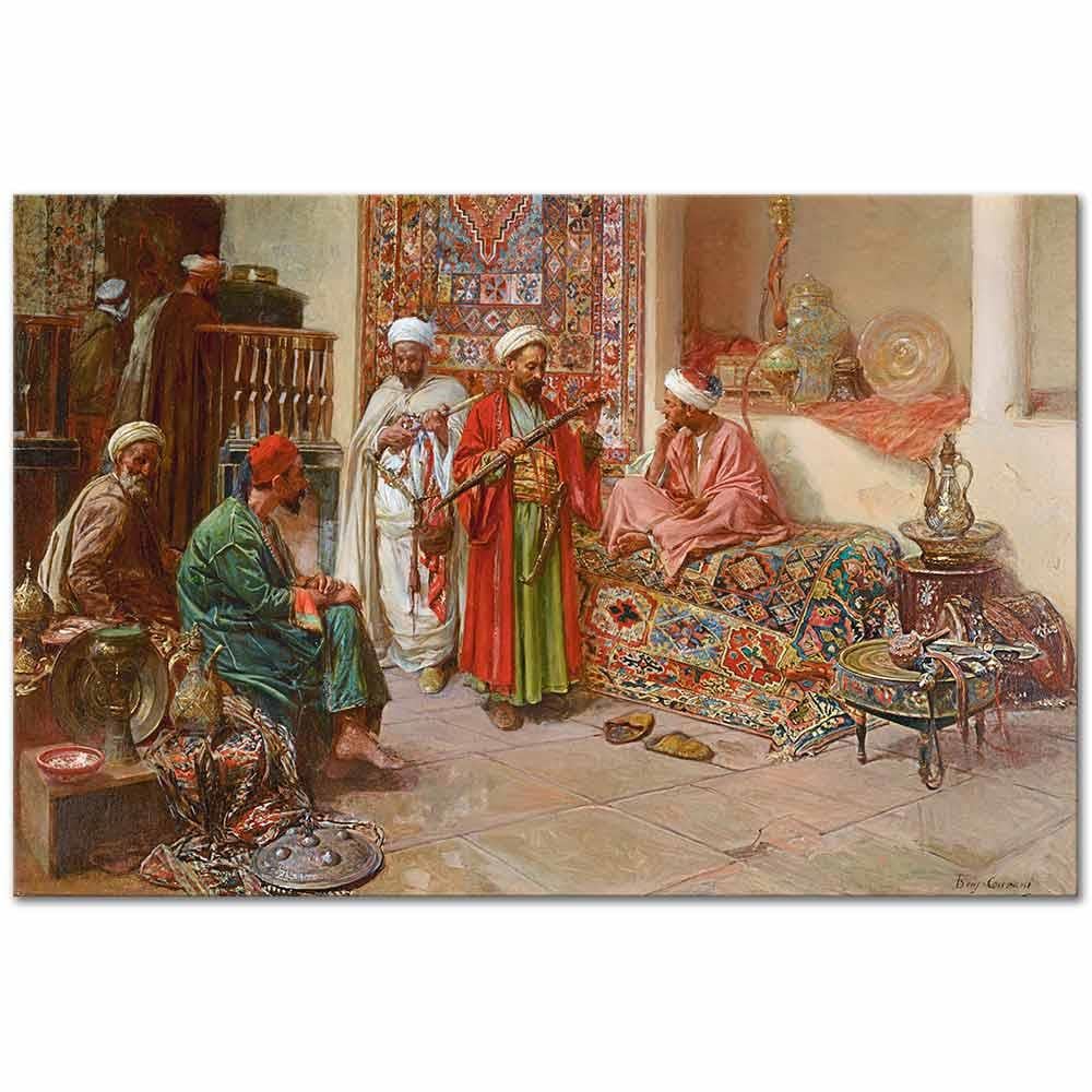 Jean Joseph Benjamin Constant Pazar Yerinde Kanvas Tablo