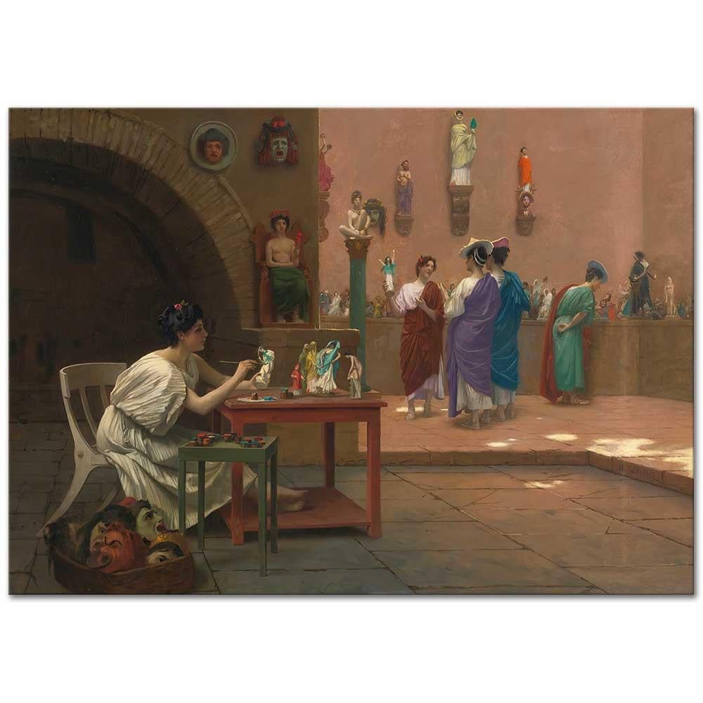Atelier De Tanagra by Jean Leon Gerome as Fine Art Print