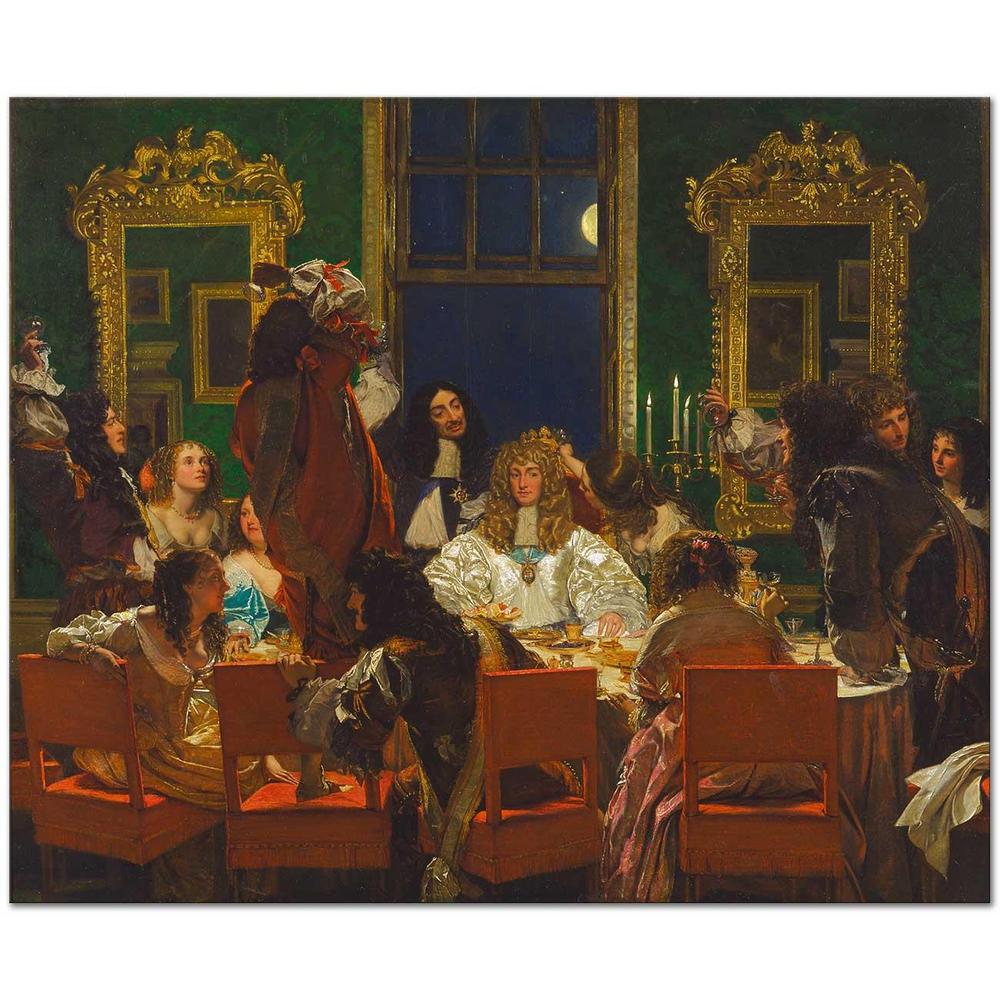 Augustus Leopold Egg Buckingham'da Yaşam Kanvas Tablo