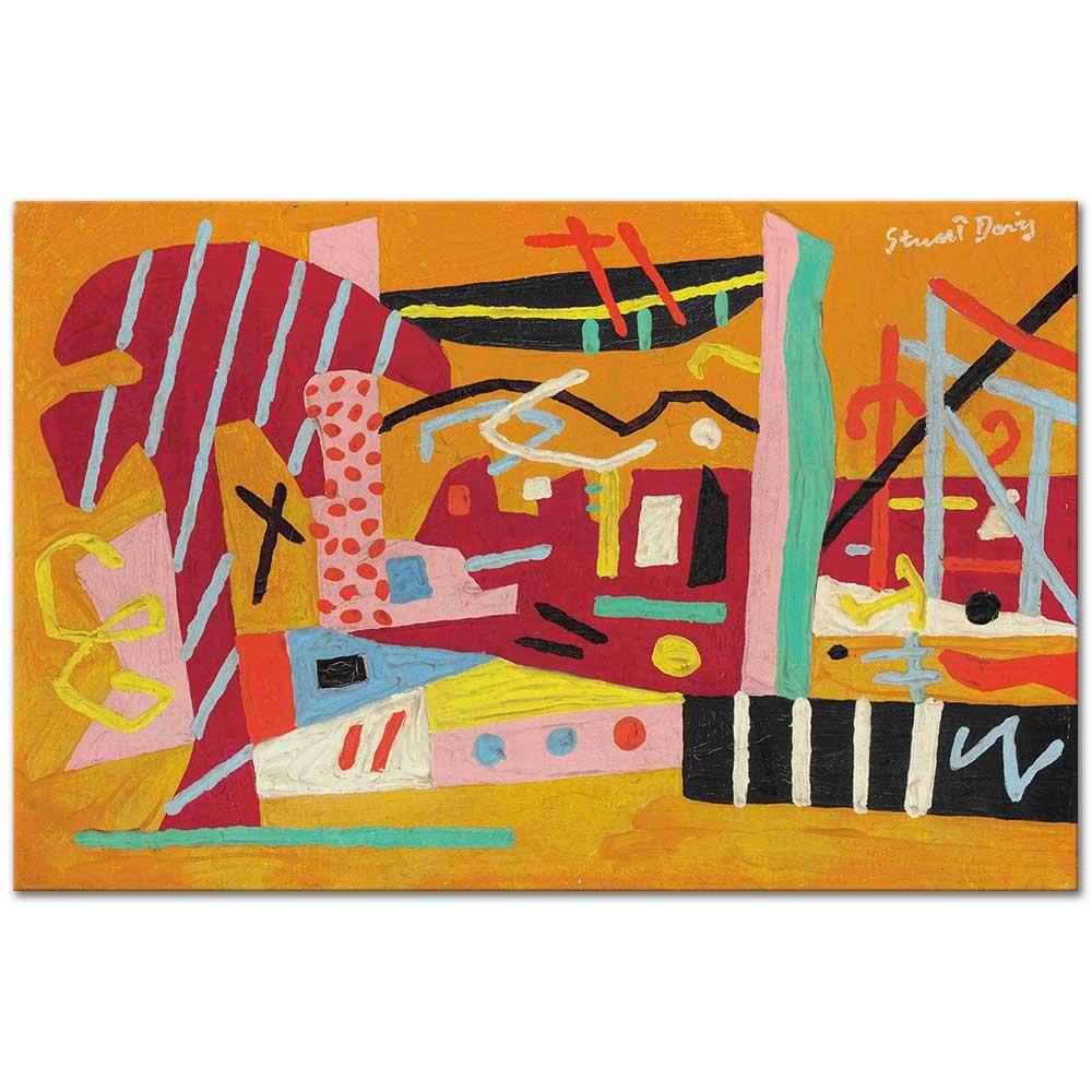 Stuart Davis Sonbahar Manzarası Kanvas Tablo