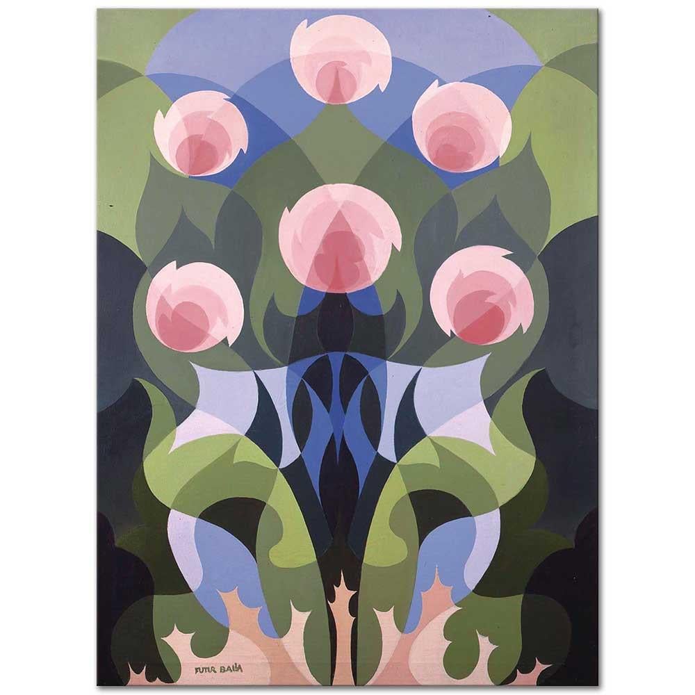 Giacomo Balla Balfiore Gülü Kanvas Tablo