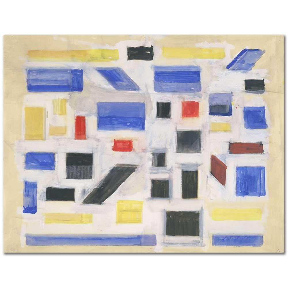 Bart van der Leck İsimsiz Kanvas Tablo