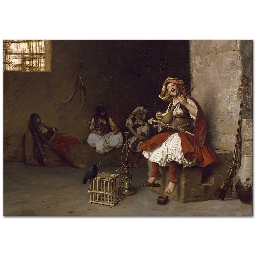 Bashi-Bazouk Singing by Jean Leon Gerome as Fine Art Print