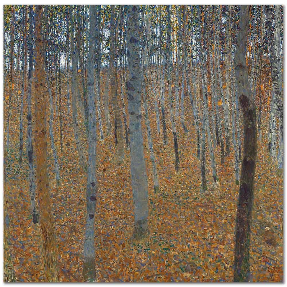 Gustav Klimt Kayın Ormanı Kanvas Tablo