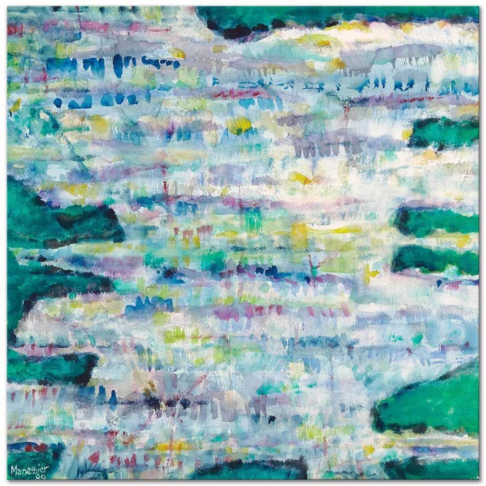 Alfred Manessier Sebze Bahçelerindeki Mavi Işık Kanvas Tablo