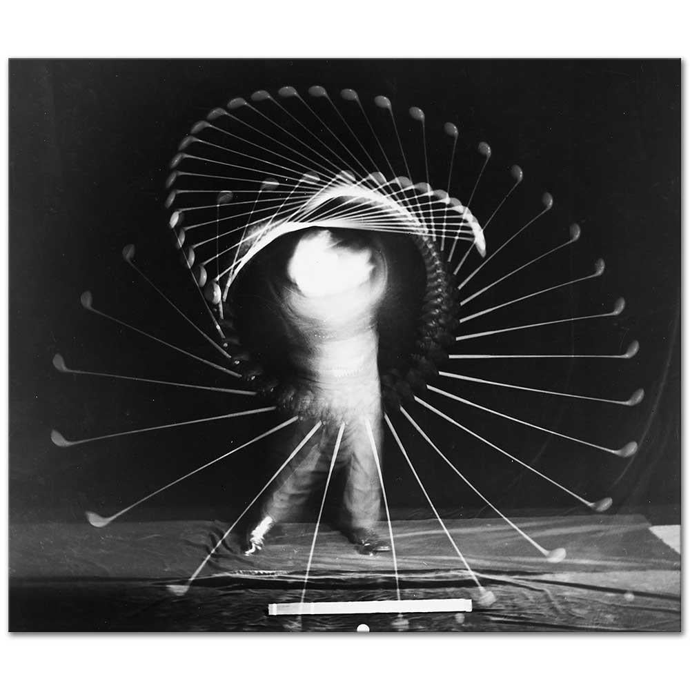 Harold Eugene Edgerton Boby Jones Golf Sopası ile Kanvas Tablo