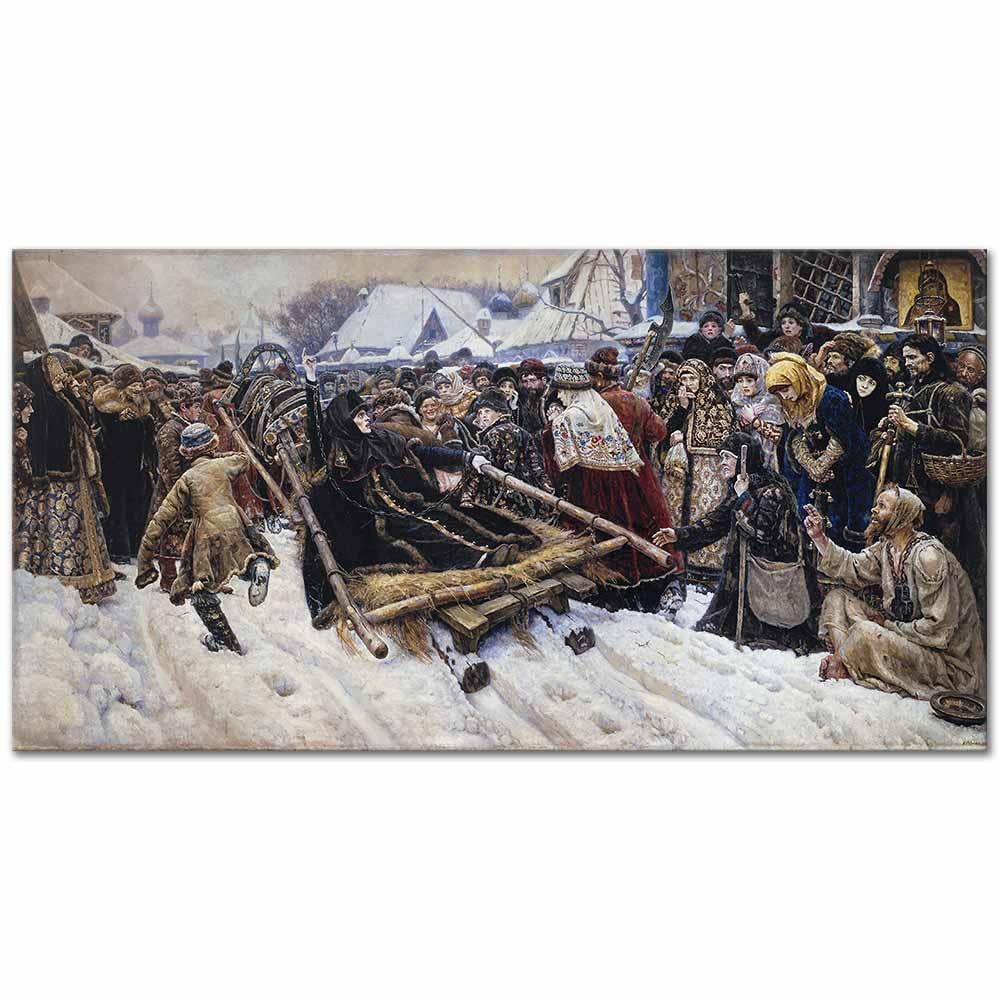 Vasily Surikov Boyarina Morozova Kanvas Tablo