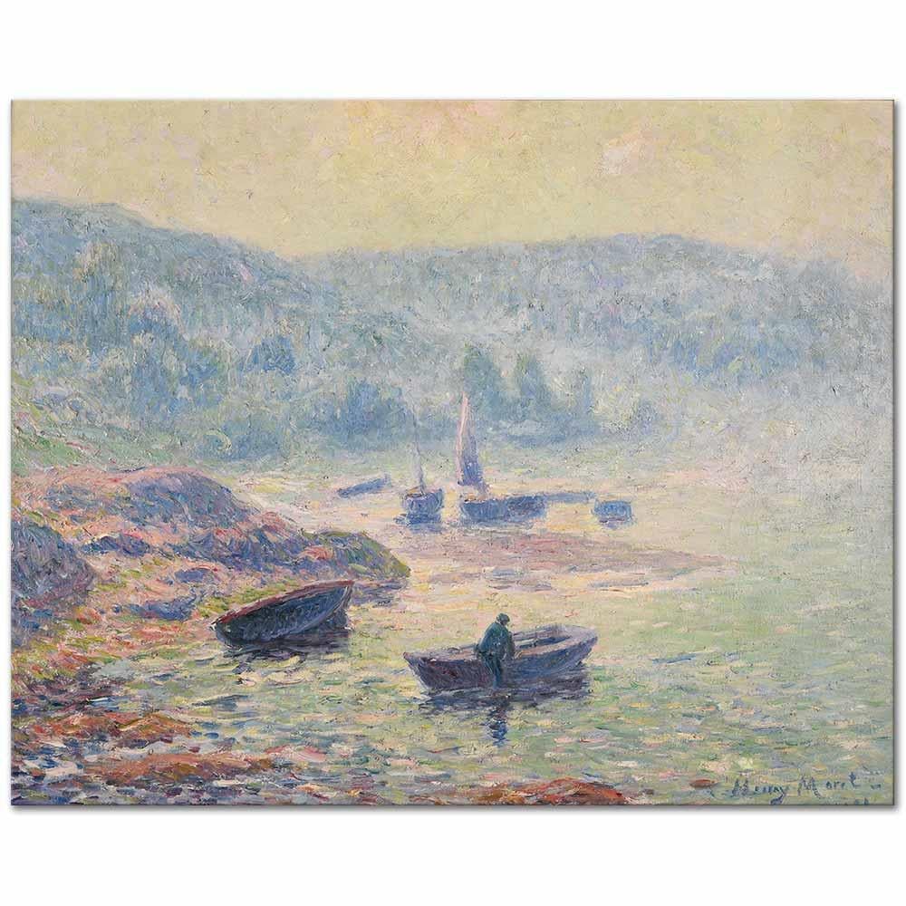 Henry Moret Pont Aven Sahilinde Sis Kanvas Tablo