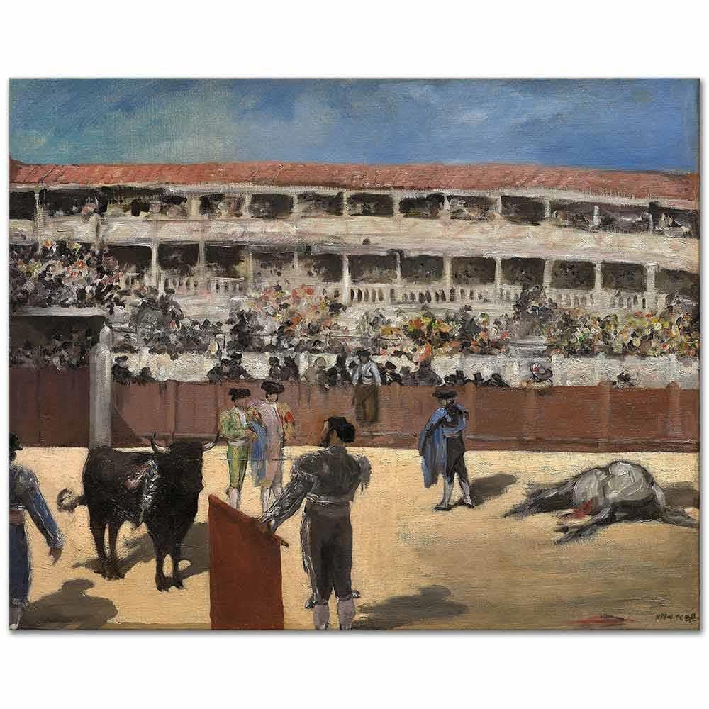Edouard Manet Boğa Güreşi Kanvas Tablo