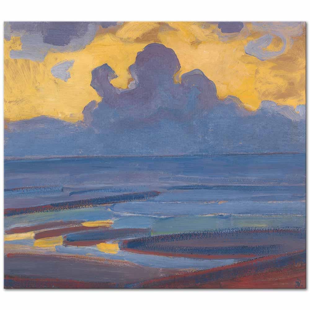 Piet Mondrian Deniz Kanvas Tablo