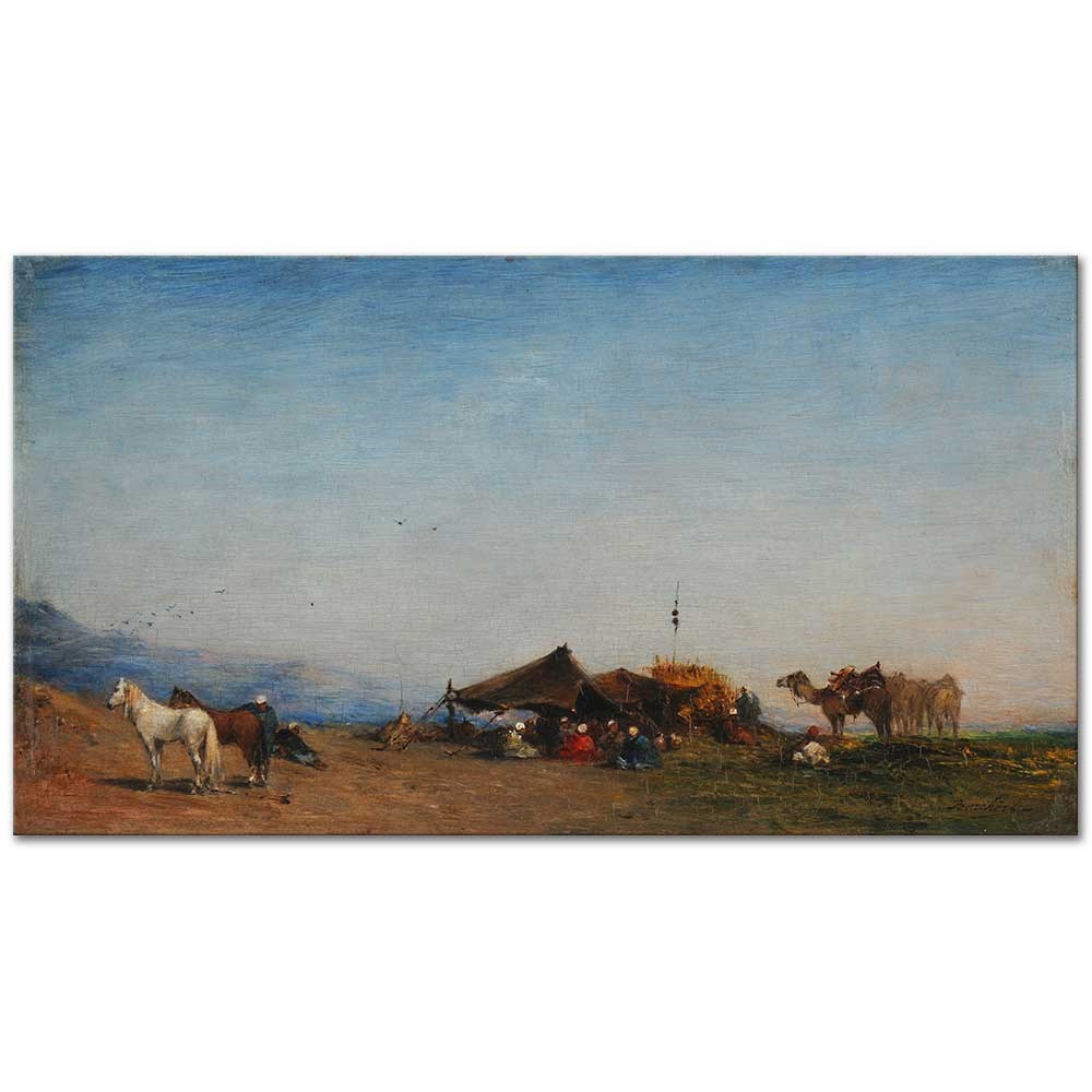 Campement Arabe by Narcisse Berchere as Fine Art Print