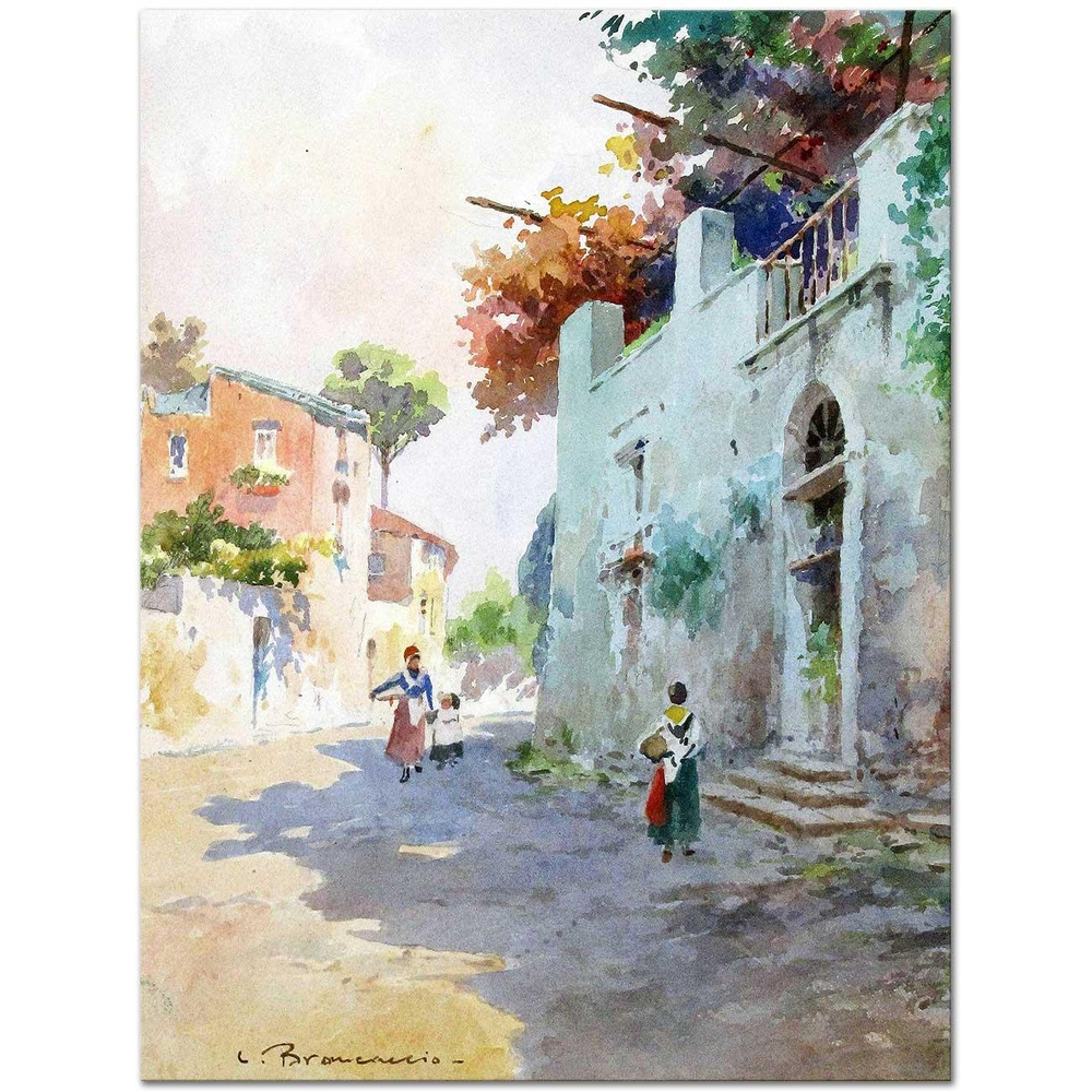 Carlo Brancaccio Sokakta Kanvas Tablo