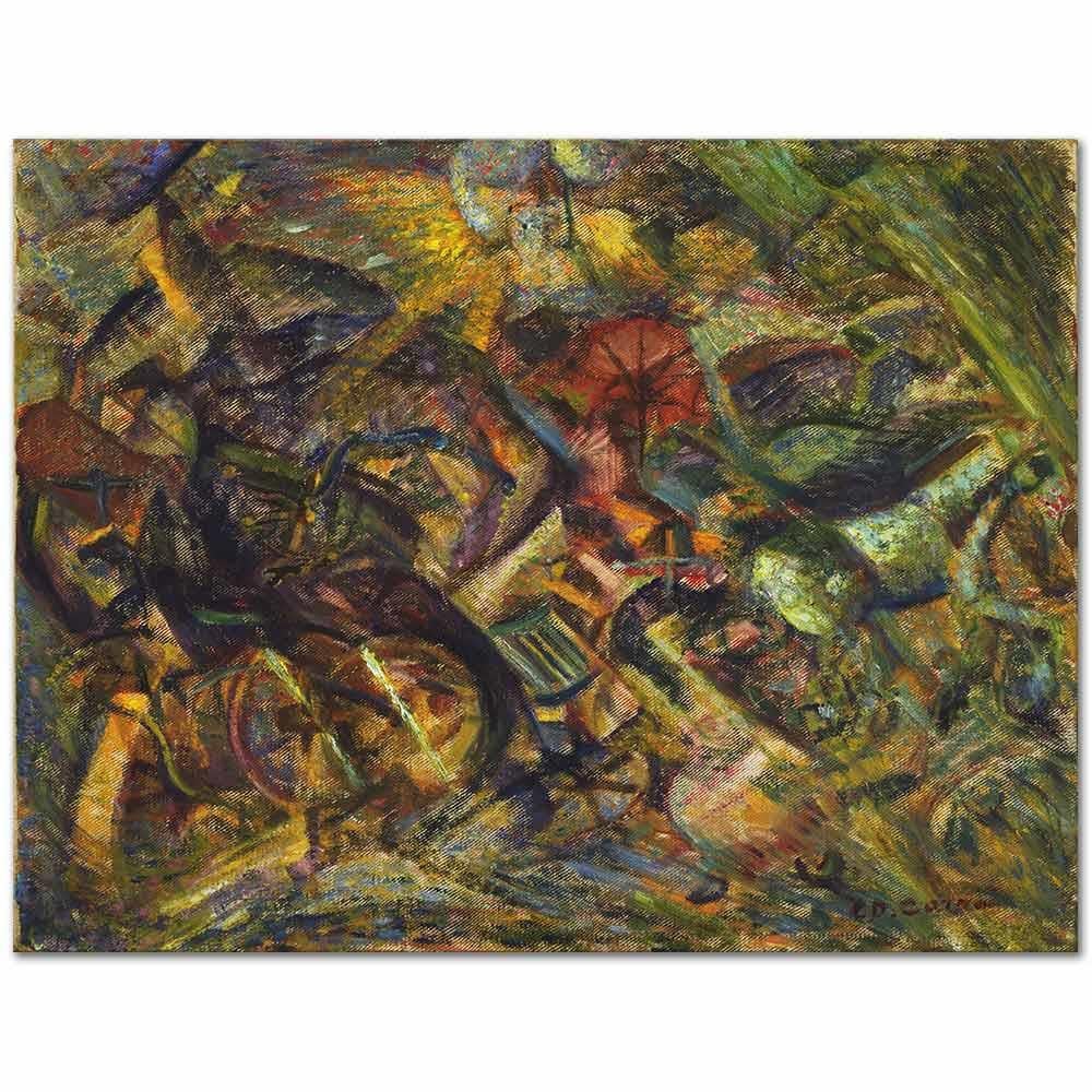 Carlo Carra Taksi Sarsıntısı Kanvas Tablo