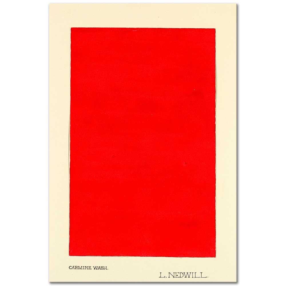 Elizabeth A. Nedwill Kırmızı Boyama Kanvas Tablo