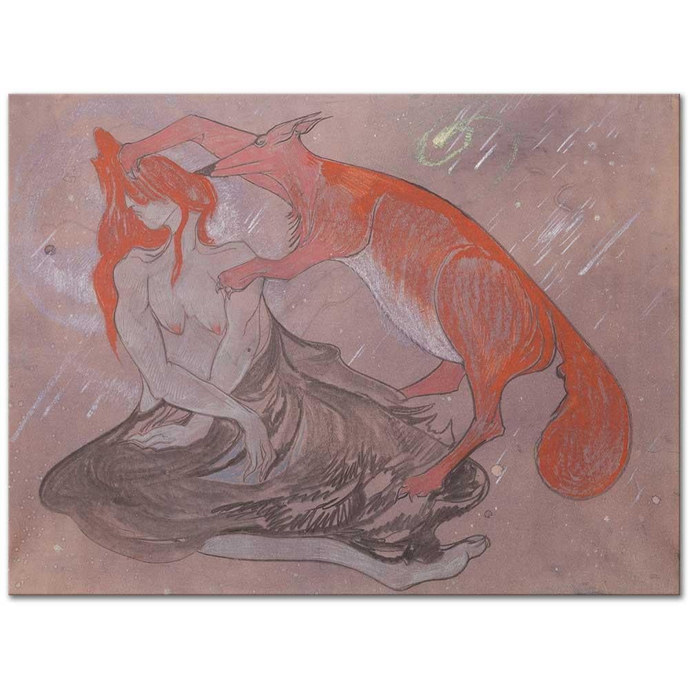 Stanisław Ignacy Witkiewicz Tırtıl Kanvas Tablo