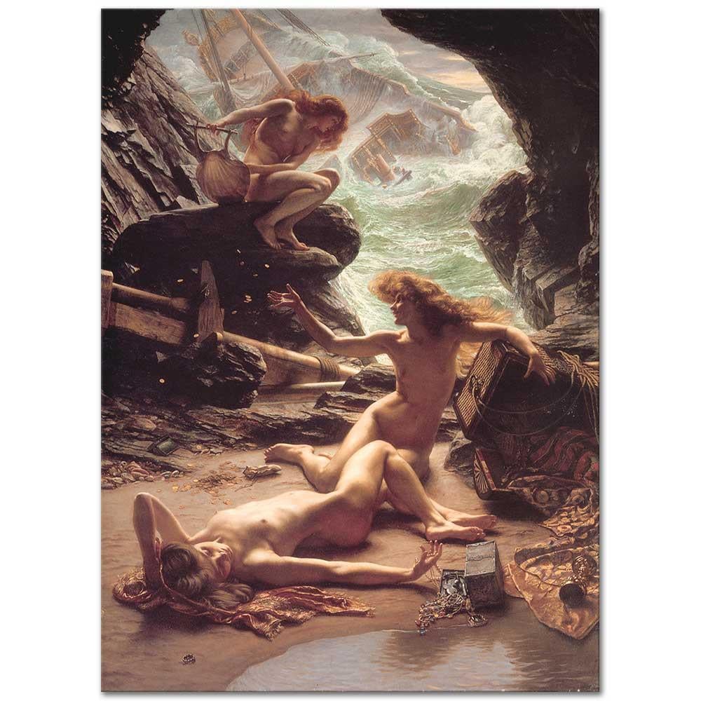 Edward John Poynter Fırtına Perilerinin Mağarası Kanvas Tablo