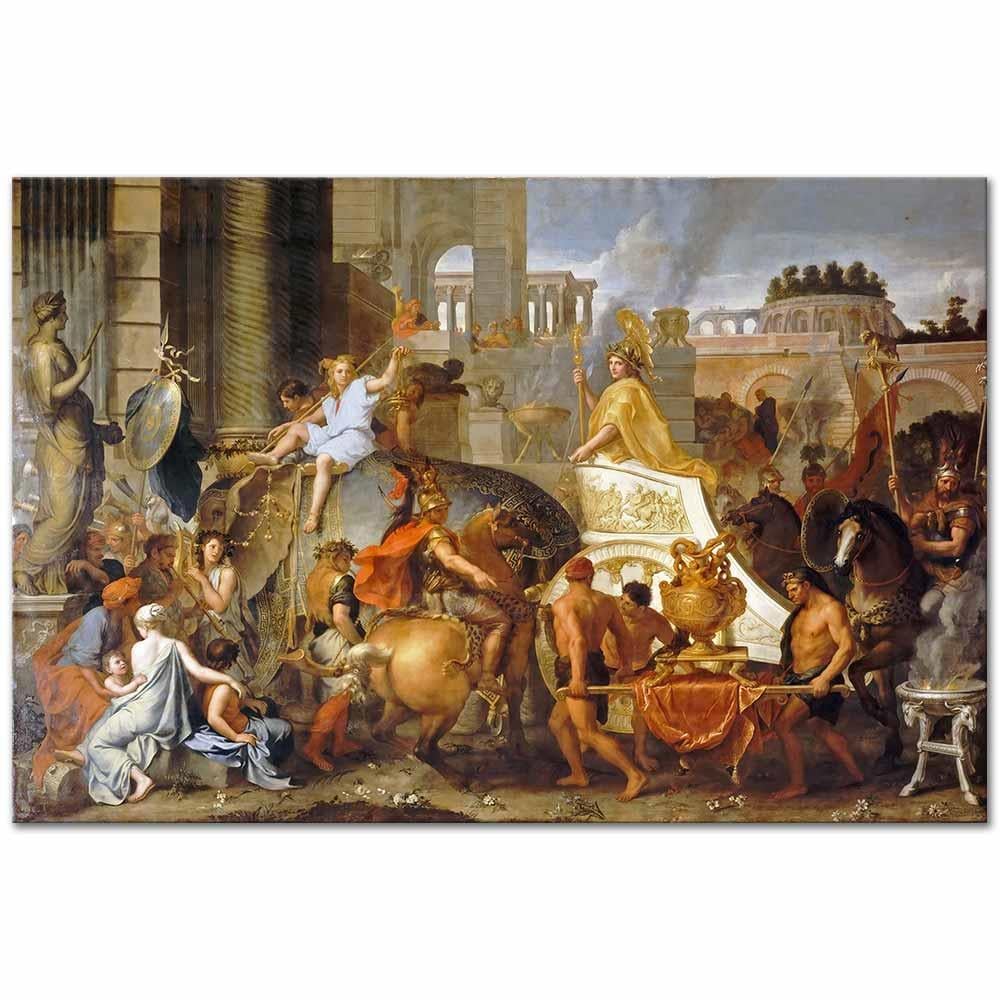 Charles Le Brun İskender'in Babil'e Girişi Kanvas Tablo