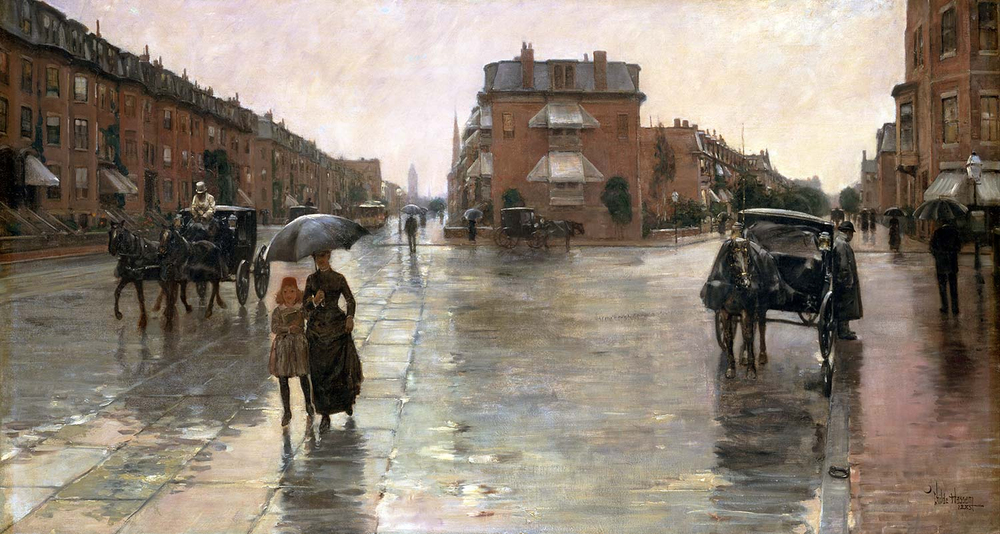 Childe Hassam Rainy Day Boston Art Print