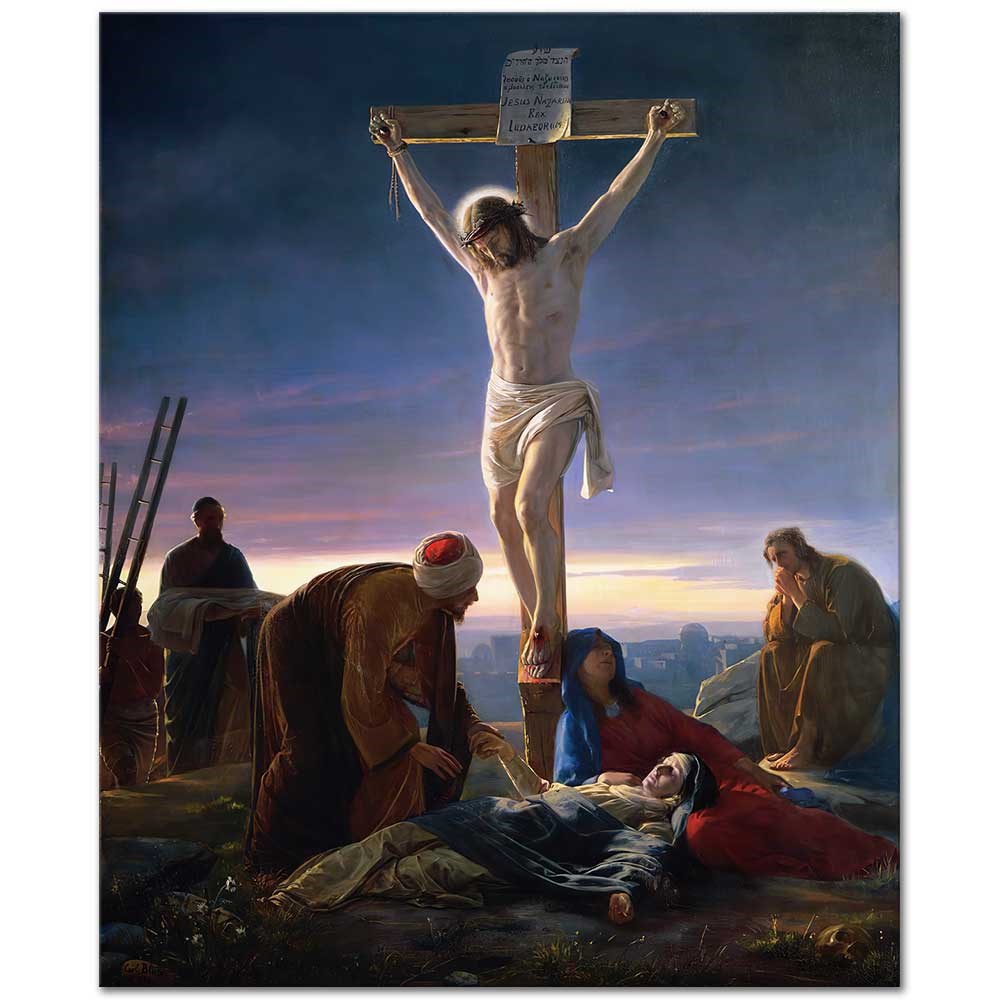 Christ on the Cross by Carl Bloch as Fine Art Print
