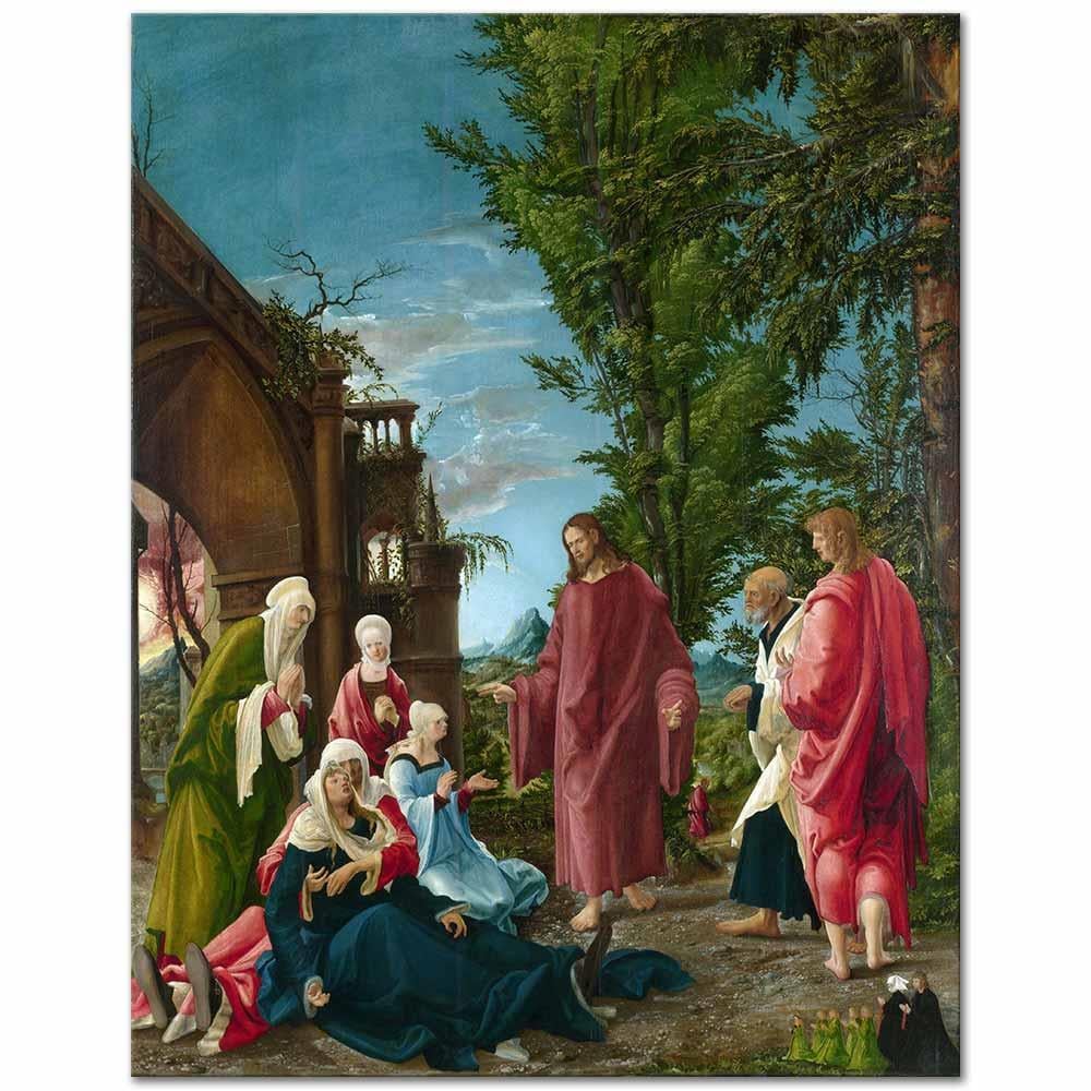 Albrecht Altdorfer Mesih Annesinden Ayrılırken Kanvas Tablo