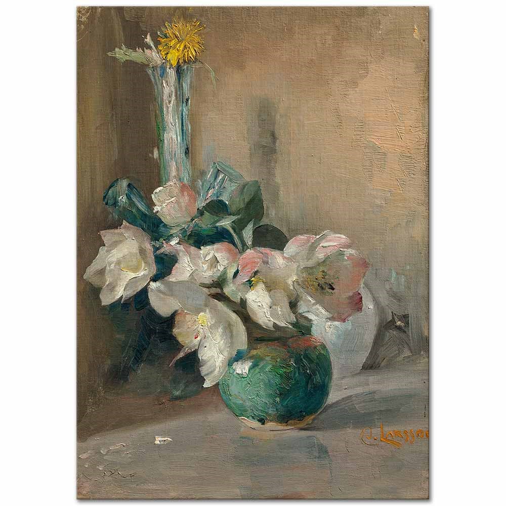 Christmas Roses by Carl Larsson as Fine Art Print
