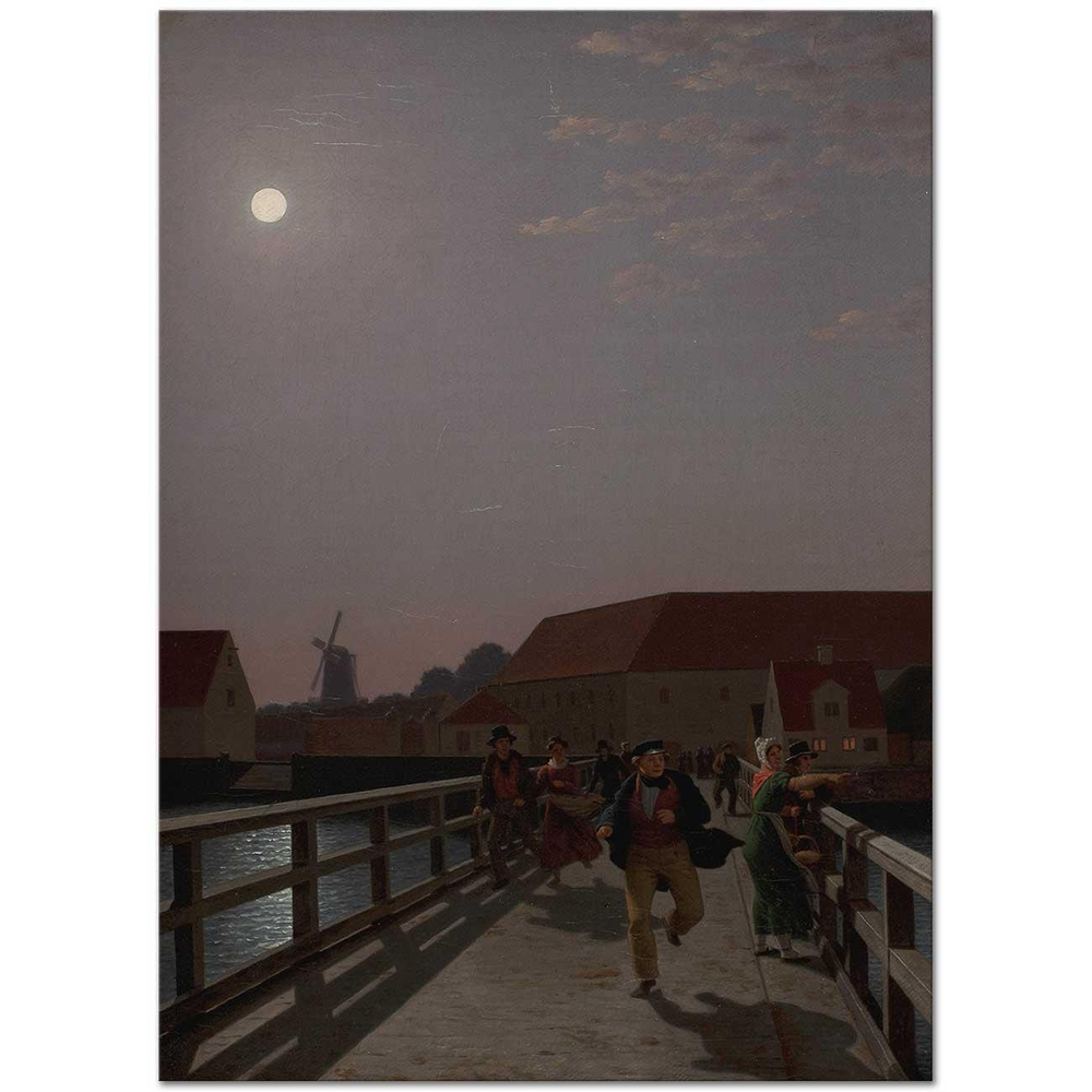Christoffer Wilhelm Eckersberg Langebro Copenhagen Art Print