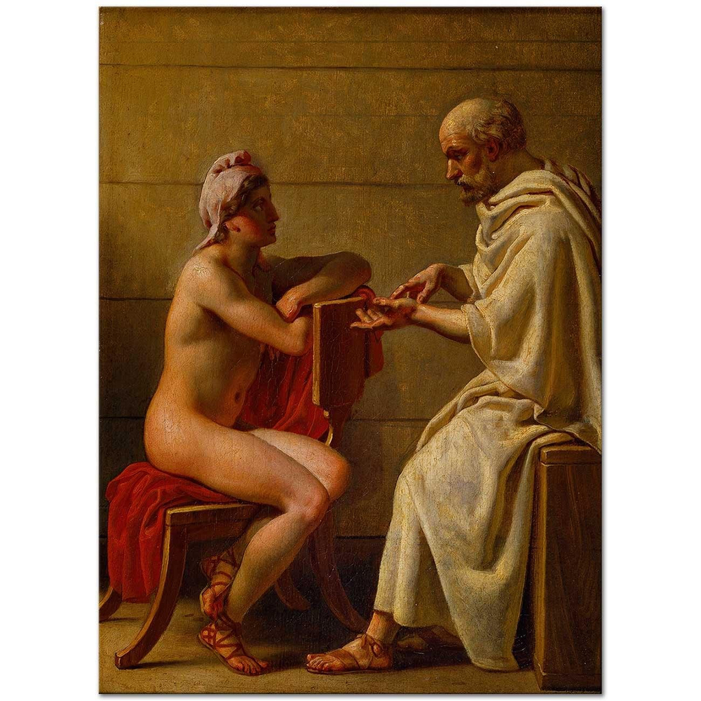 Christoffer Wilhelm Eckersberg Socrates And Alcibiades Art Print